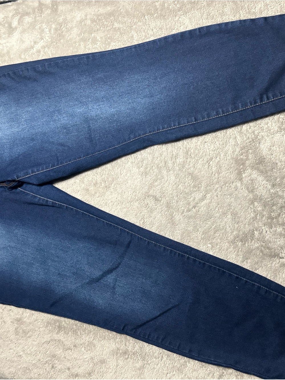 Faded Glory Women's Dark Wash Straight Leg Jeans Stretch Mid Rise Pockets 10P